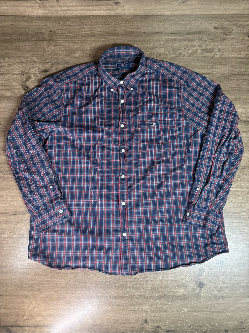 Vineyard Vines Men’s Plaid Button Down Classic Fit Long Sleeve Shirt XXL